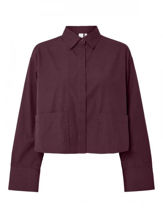 Foto van product YAS Blouse 'YASLee' wijnrood