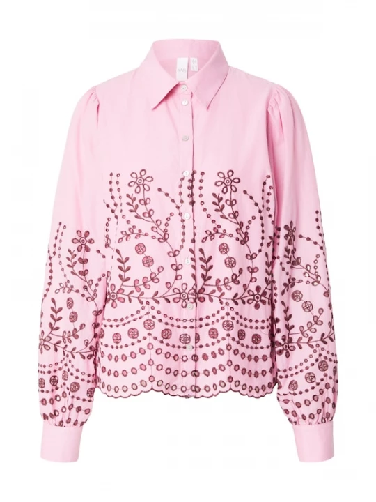 Foto van product YAS Blouse 'YASLUMA' lila / donkerrood