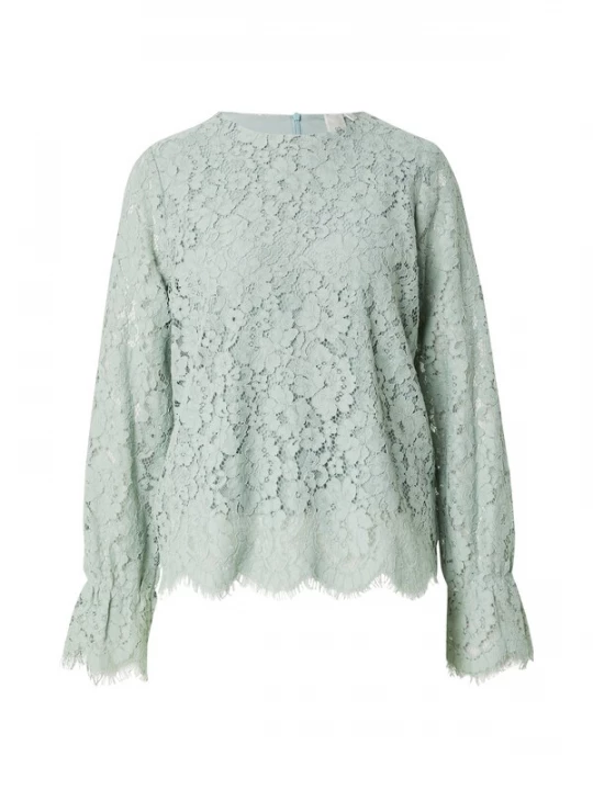 Foto van product YAS Blouse 'YASPerla' pastelgroen
