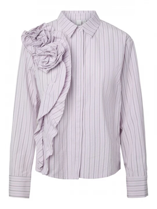 Foto van product YAS Blouse 'YASRosa' mauve / braam