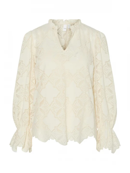 Foto van product YAS Blouse 'YASSELMI' crème