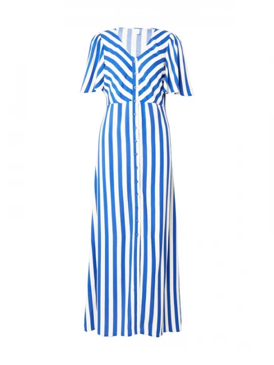 Foto van product YAS Blousejurk 'YASSAVANNA' blauw / wit