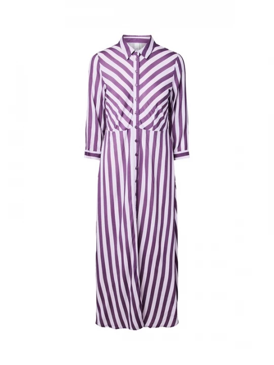 Foto van product YAS Blousejurk 'YASSAVANNA' lila / wit