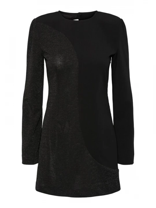 Foto van product YAS Jurk 'KIMBERLY' zwart / zilver