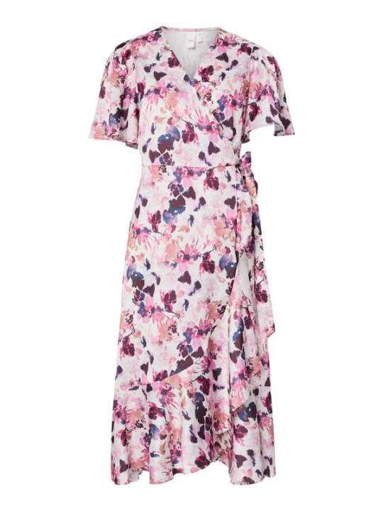 Foto van product YAS Jurk 'YASThea' lila / violetblauw / rosa / natuurwit