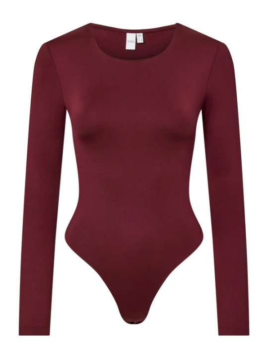 Foto van product YAS Shirt body 'YASRuby' donkerrood