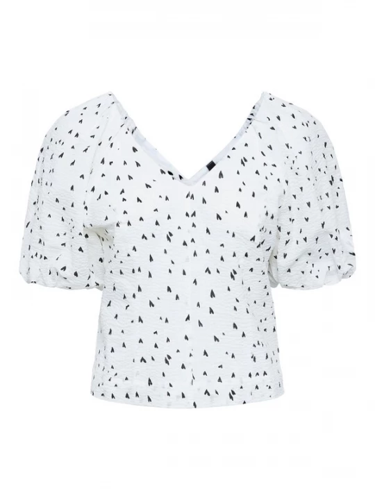 Foto van product YAS Shirt 'HENNA' zwart / wit