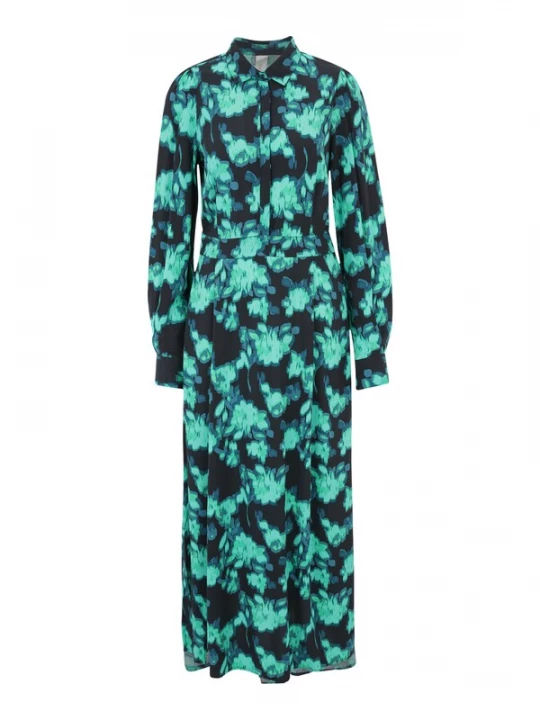 Foto van product YAS Tall Blousejurk 'FLAIR' jade groen / zwart