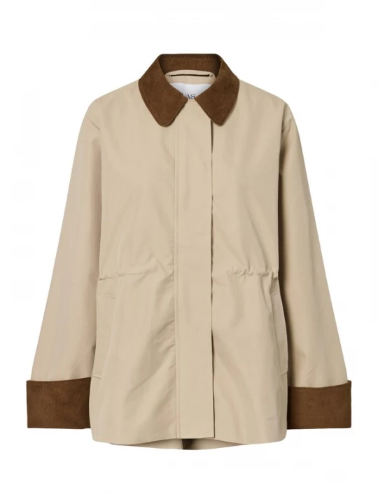 Foto van product YAS Tussenparka 'YASAnca' beige / chocoladebruin