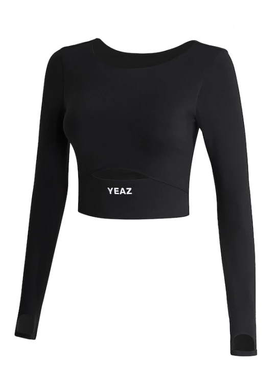 Foto van product YEAZ Functioneel shirt 'Revelation' zwart / wit