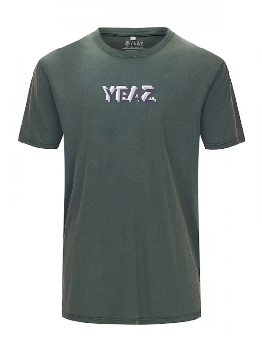 Foto van product YEAZ Shirt 'Chawlay' donkergroen / wit