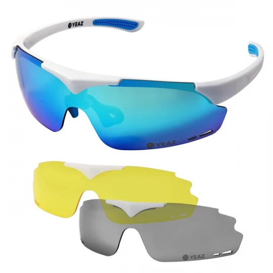 Foto van product YEAZ Sportzonnebril 'Sunup' blauw / grijs / wit