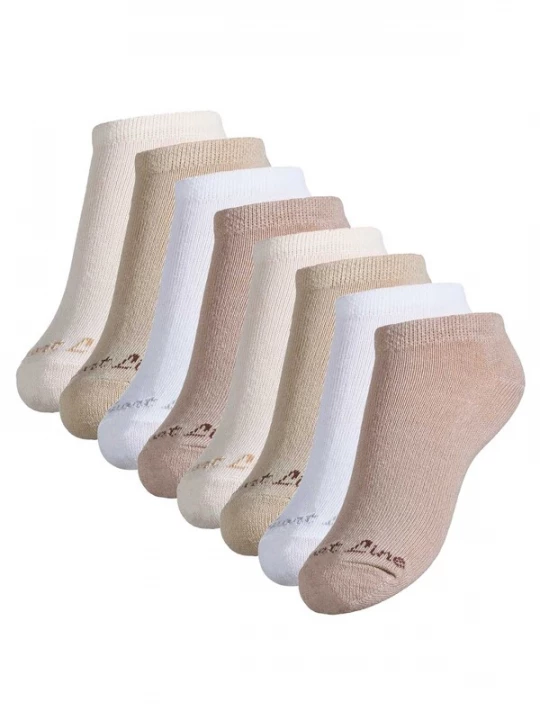 Foto van product Yenita Sokken beige / lichtbeige / brokaat / wit