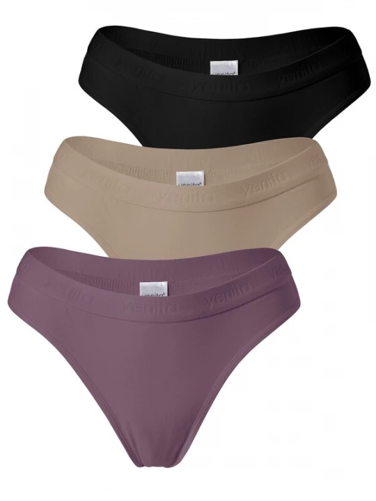 Foto van product Yenita String ' Damen Tanga mit elastischem Logobund ' zwart
