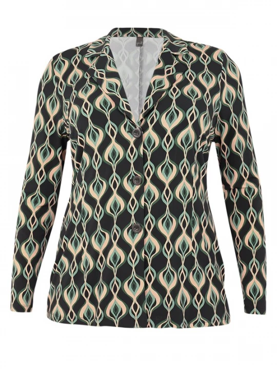 Foto van product YOEK Blazers taupe / groen / mintgroen / zwart