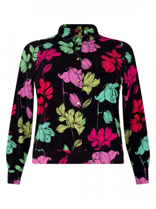 Foto van product YOEK Blouse gemengde kleuren / zwart