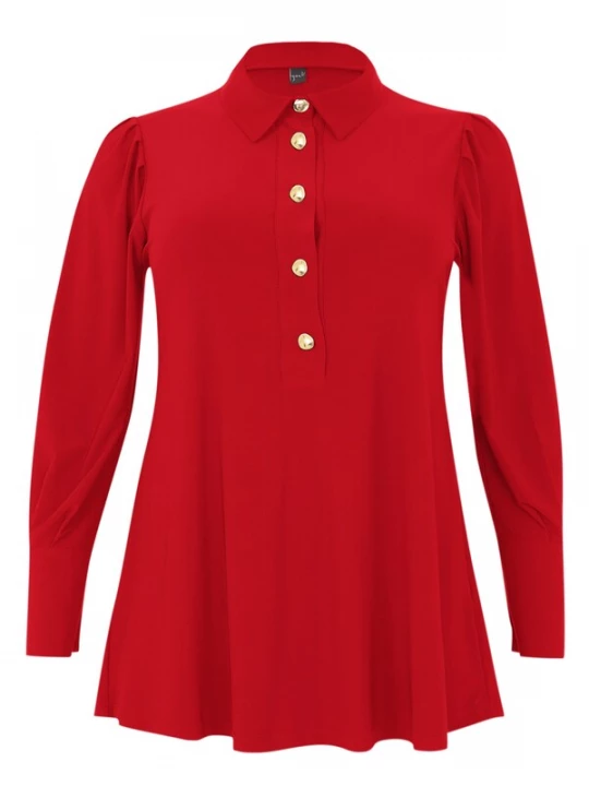 Foto van product YOEK Blouse goud / rood