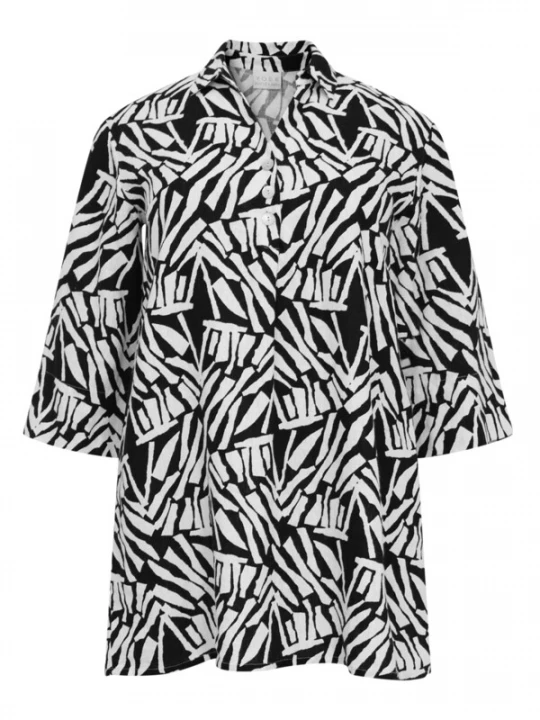 Foto van product YOEK Blouse 'Nairobi' zwart / wit