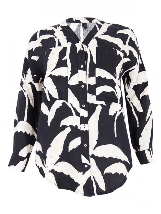 Foto van product YOEK Blouse navy / wit