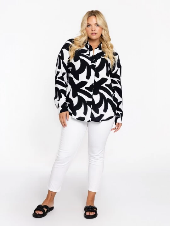 Foto van product YOEK Blouse zwart / wit