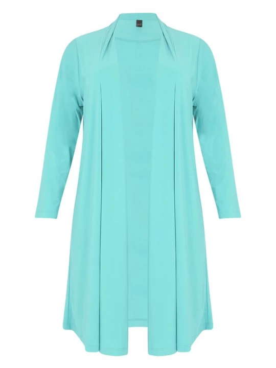 Foto van product YOEK Gebreid vest 'Dolce' turquoise