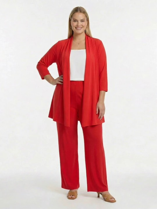 Foto van product YOEK Gebreid vest rood