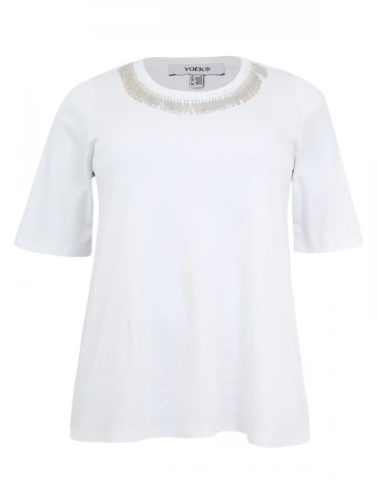 Foto van product YOEK Shirt brons / wit