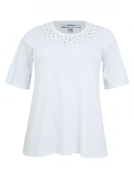 Foto van product YOEK Shirt brons / wit