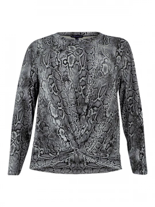 Foto van product YOEK Shirt grijs / zwart / wit