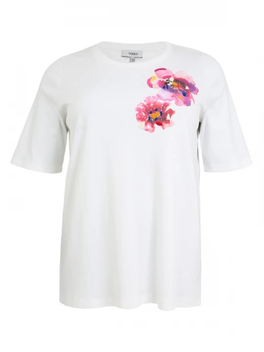 Foto van product YOEK Shirt lila / pink / wit