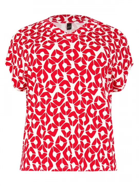 Foto van product YOEK Shirt rood / wit