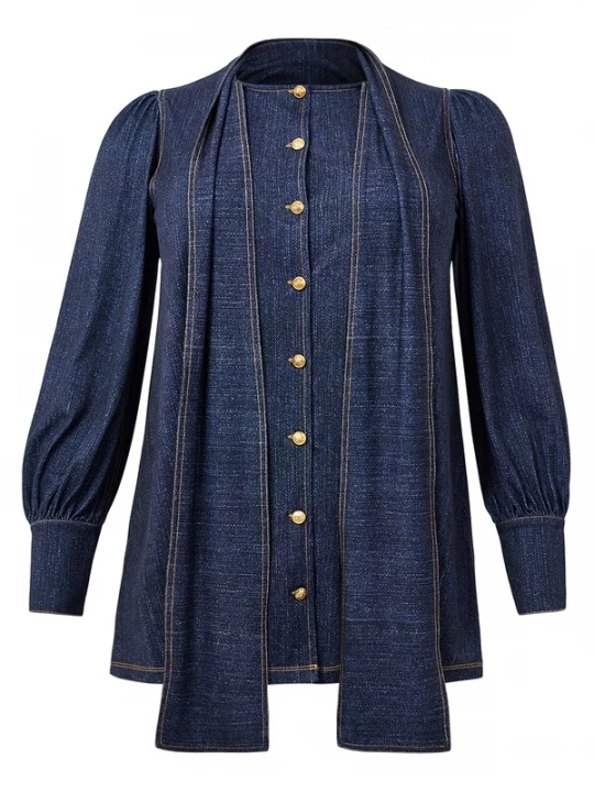 Foto van product YOEK Tuniek blauw denim