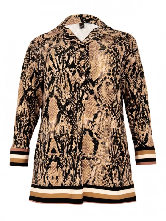 Foto van product YOEK Tuniek camel / zwart