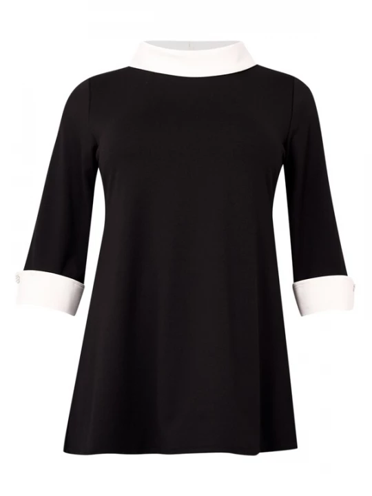 Foto van product YOEK Tuniek zwart / wit