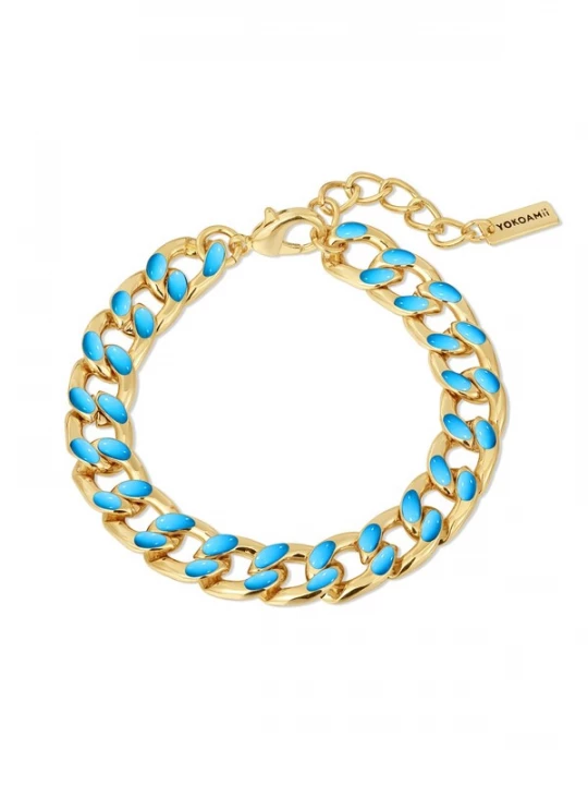 Foto van product Yokoamii Armband blauw / goudgeel