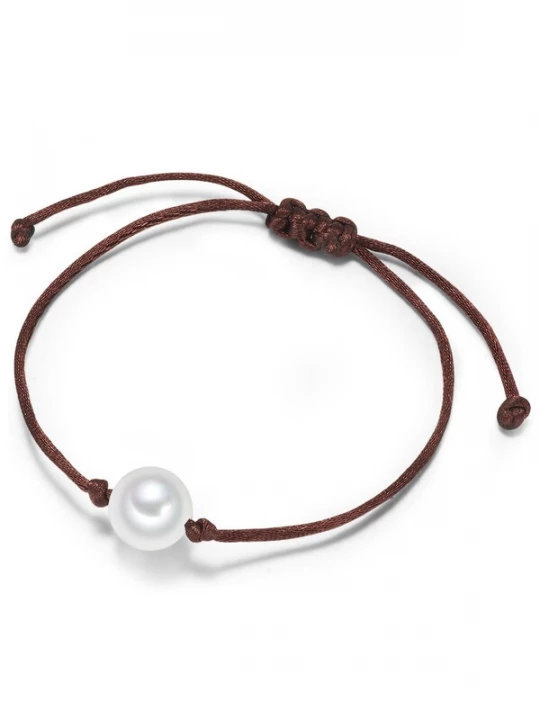Foto van product Yokoamii Armband bruin / parelwit