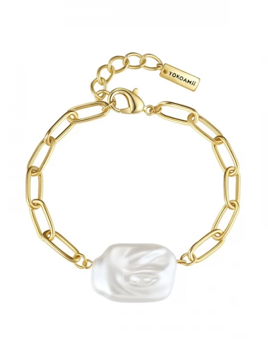 Foto van product Yokoamii Armband goud / parelwit