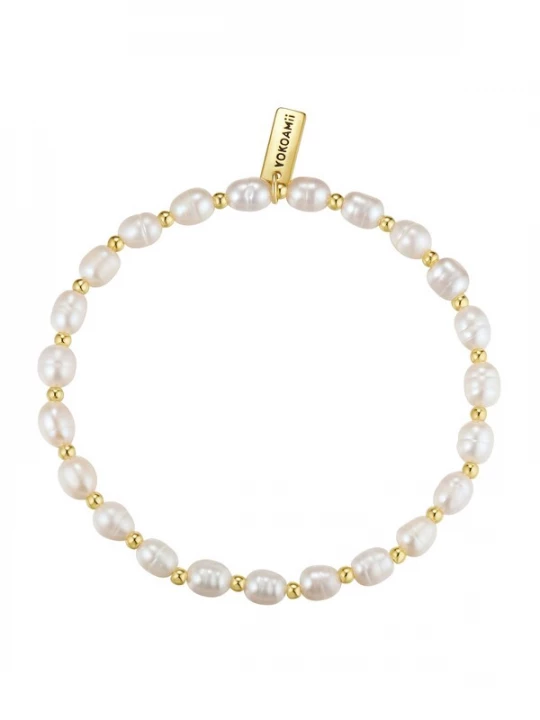 Foto van product Yokoamii Armband goud / wit