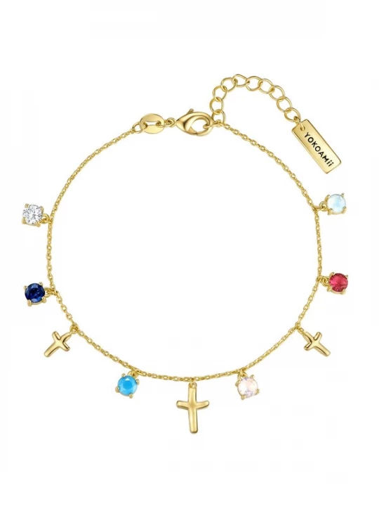 Foto van product Yokoamii Armband goudgeel / gemengde kleuren