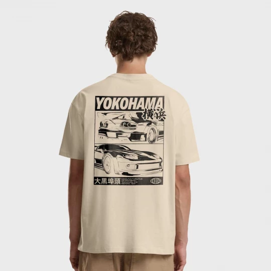 Foto van product Yokohama Race Tee Mister Tee beżowy