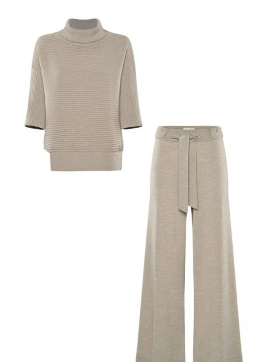 Foto van product YOU LOOK PERFECT Huispak 'LOUNGEWEAR SET - Pullover Bailey & Pants Bailey' taupe