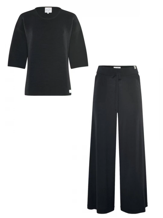 Foto van product YOU LOOK PERFECT Huispak 'Pullover Fay & Pants Frida' zwart