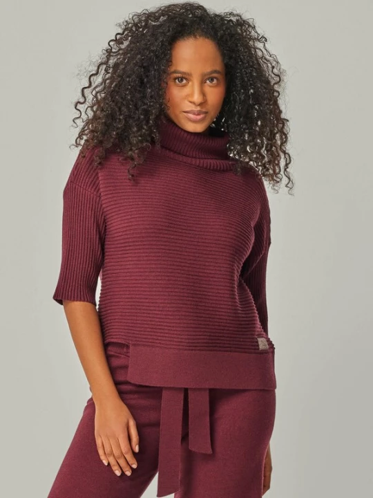 Foto van product YOU LOOK PERFECT Trui 'BAILEY' bordeaux