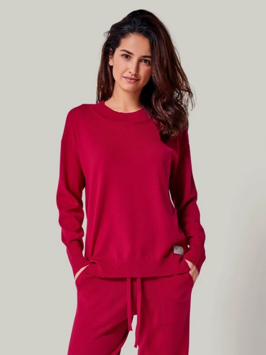 Foto van product YOU LOOK PERFECT Trui 'BELLA' kersrood