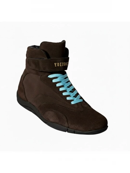 Foto van product Yoxeone Sneakers hoog 'Pat Moss Boots' chocoladebruin