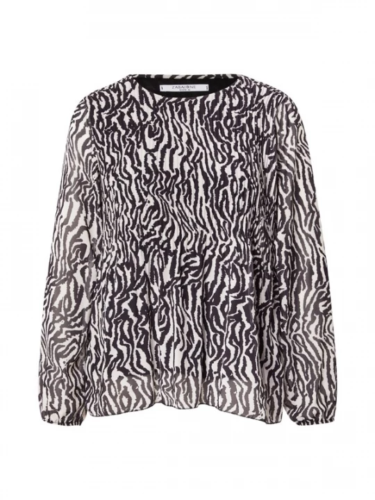 Foto van product ZABAIONE Blouse 'Al44bii' zwart / wit