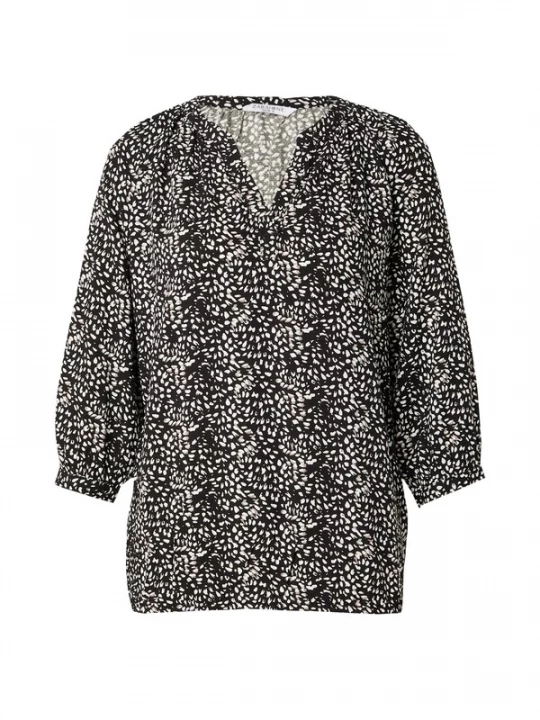 Foto van product ZABAIONE Blouse 'Co44rnelia' taupe / zwart / wit