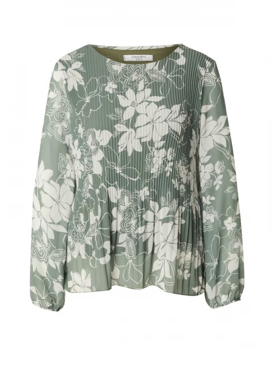 Foto van product ZABAIONE Blouse 'Ju44lee' pastelgroen / offwhite