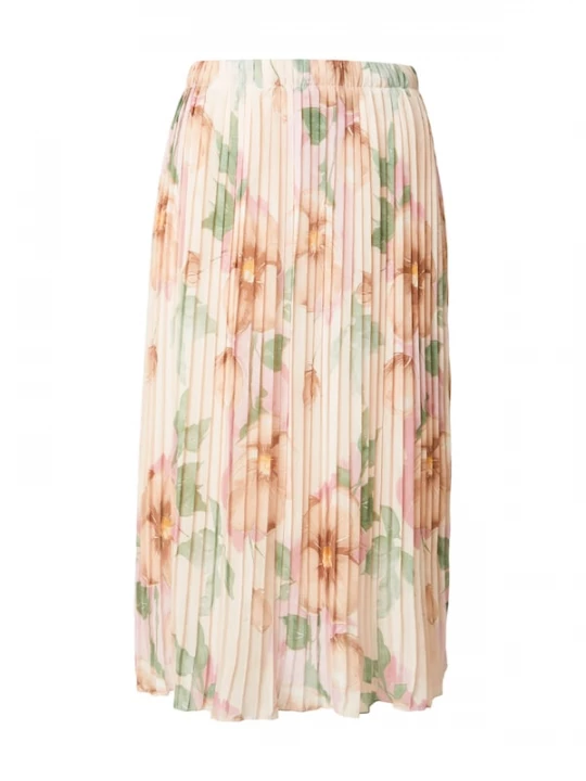 Foto van product ZABAIONE Rok 'Ki44anii' lichtbeige / groen / rosé / roestrood
