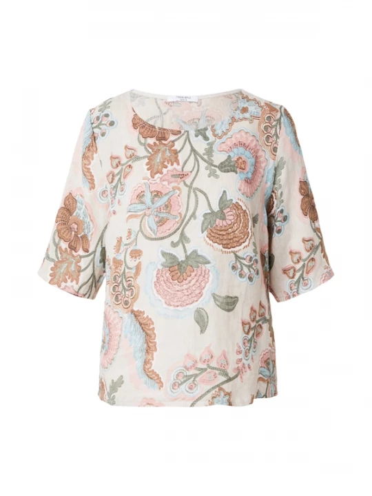 Foto van product ZABAIONE Shirt 'Mi44nii' ecru / lichtblauw / groen / oudroze